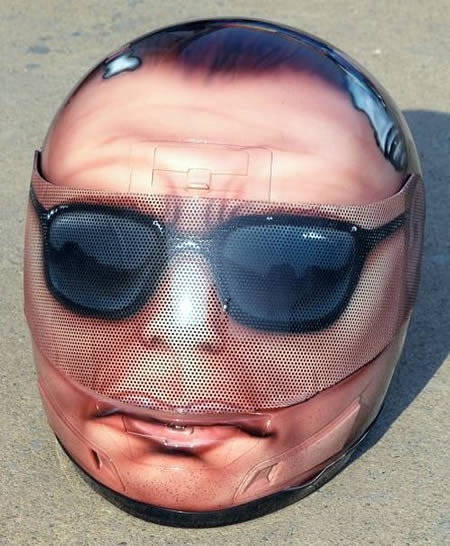 custom paint airbrushed fullface helmets