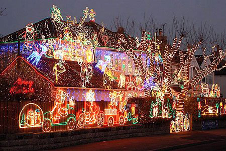 Here's a collection of amazing Christmas light display sychronization.