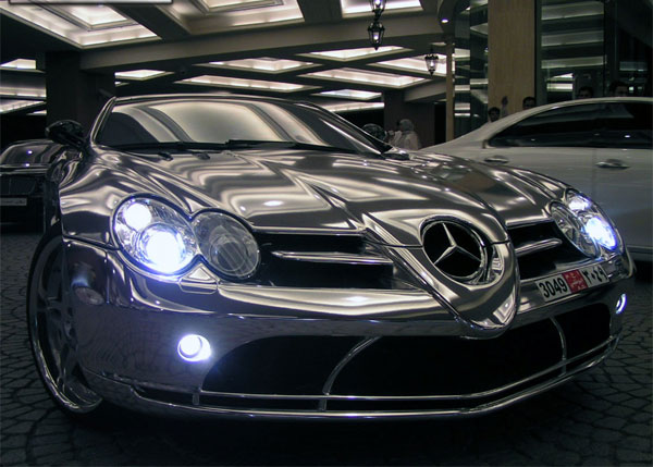 MercedesBenz SLR McLaren In White Gold