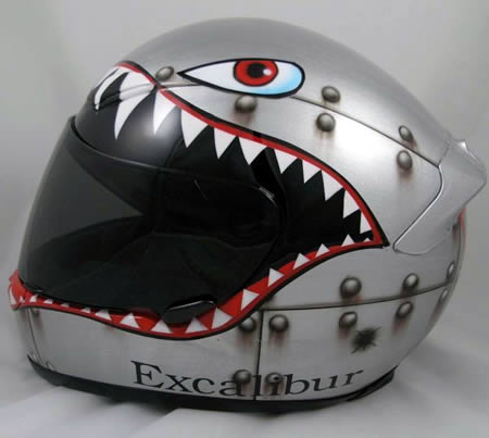 custom paint airbrushed fullface helmets