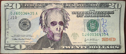 Funny Defaced Dollar Bills