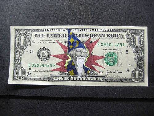 Funny Defaced Dollar Bills