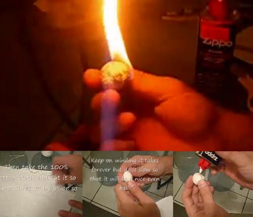 DIY fireball that you can hold without burining your skin off