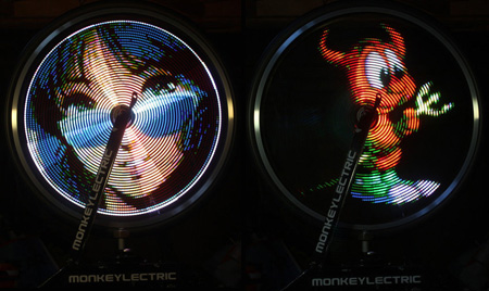 LED Bike Wheel Video Display System