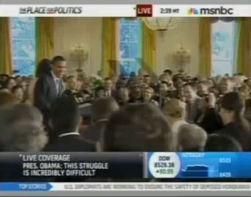 Obama Speech Interrupted By Duck Ringtone