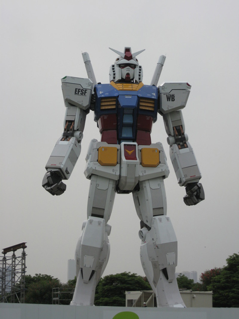 59-feet tall Gundam at Tokyo