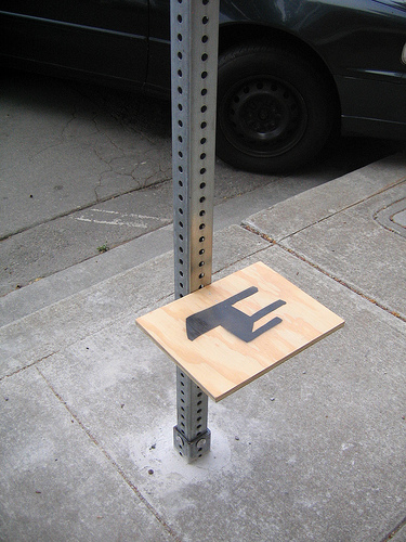 Street Sign Chair
