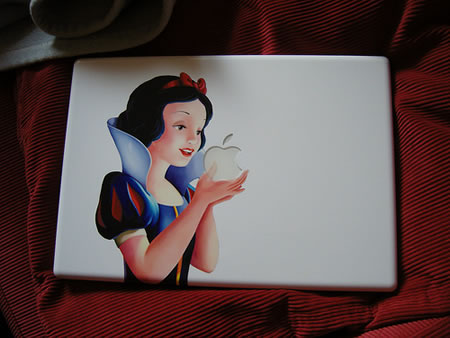 Customized MacBook Cover With Beautiful Snow White Picture