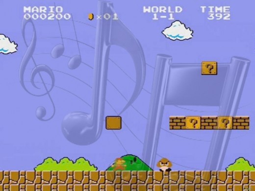 Super Mario Bros. Game played using Music