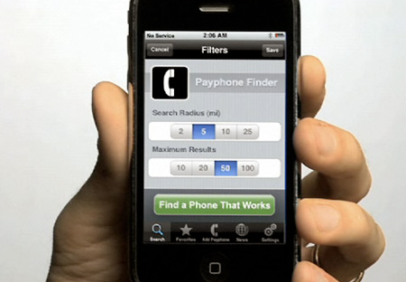 iPhone Useful App - The Payphone Finder