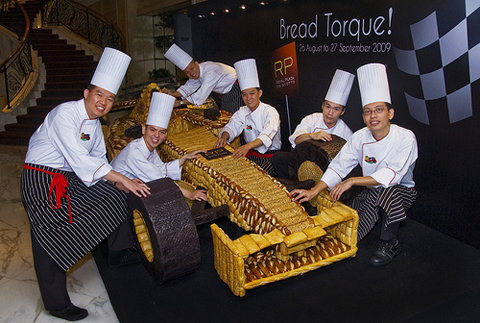 Life-sized Bread F1 Car