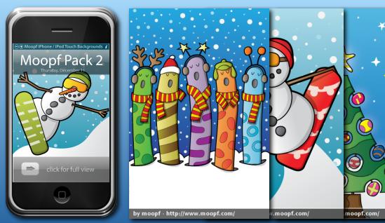 Moopf iPhone Wallpaper for Christmas