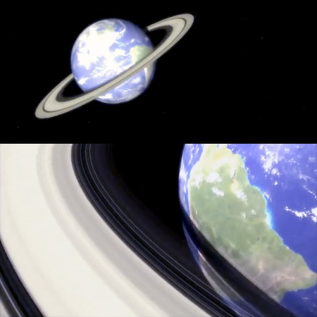 What Earth Would Look Like With Rings Like Saturn