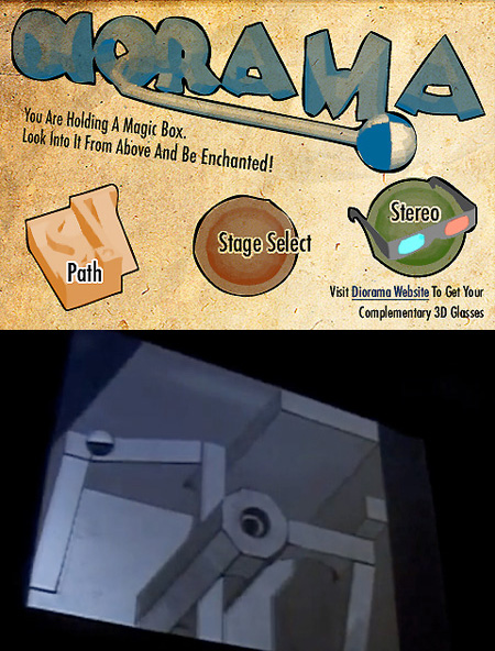 Diorama the First Holographic 3D iPhone game