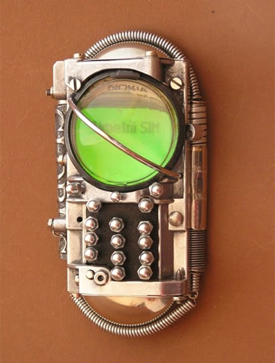 Steampunked Nokia Phone
