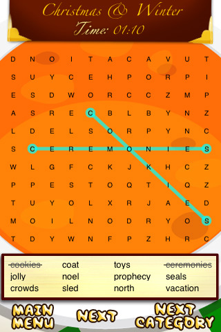iPhone Game: Ultimate Word Search