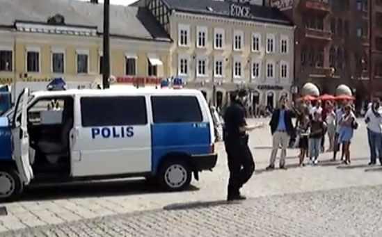 Swedish Policeman Dancing