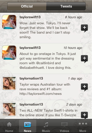 Taylor Swift Official iPhone App