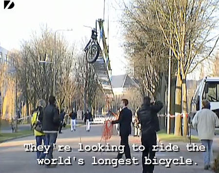 92-Foot Long Bicycle is Worlds Longest