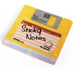 Floopy Disk Stickey Notes