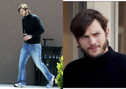 'Ashton Kutcher As Steve Jobs From the Set of jOBS