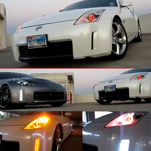 Super Cool Iron Man LED Headlamp Conversion for Nissan 350Z
